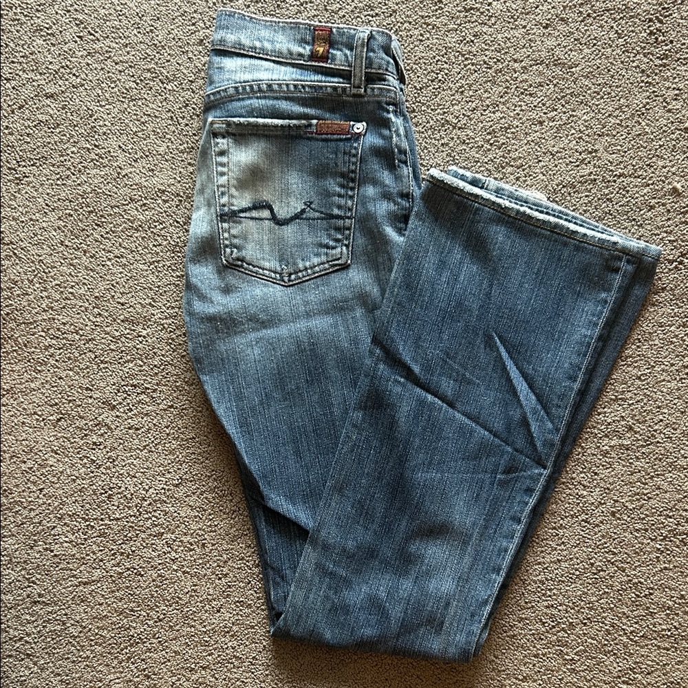 7 for all Mankind Classic Blue Women's Jeans - Picture 5 of 7